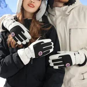 스키장갑 방한 겨울 방수 터치 기모 따뜻한 화이트