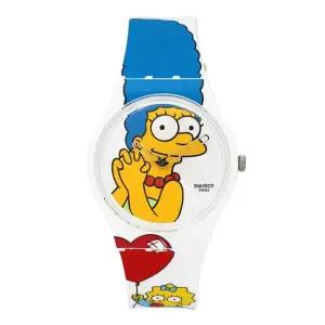 MUST IT_ 남녀공용 THE SIMPSONS BEST. MOM. EVER. 우레탄 손목 시계 SO28Z116)
