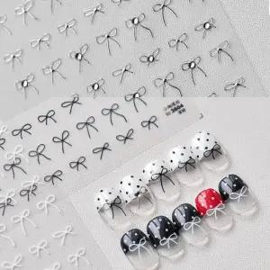 메탈 와이어 리본 디자인 네일 데코 스티커