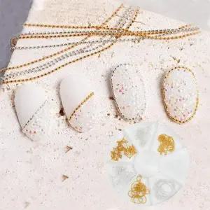 [골드스마일]슬림 네일 체인 꾸미기용 볼 장식줄 네일아트용 손톱 데코 악세서리