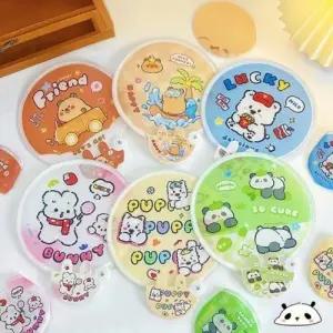 휴대용 캐릭터 접이식 원형 부채 손부채_24840795