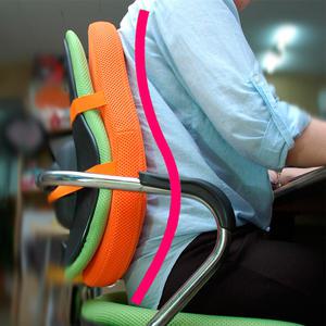 기댄휴 자세교정 바른자세 등쿠션 등받이 의자 허리 사무실 직장인 학생 차량용 드라이브