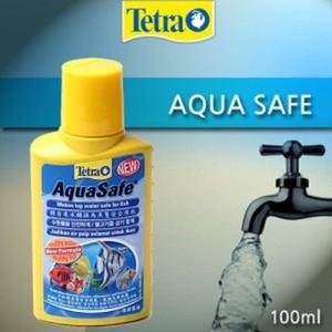 [당일배송] 테트라 아쿠아 세이프 100ml [물갈이제 /점막보호]/수족관 용품 환수 청소 염소제거 어항