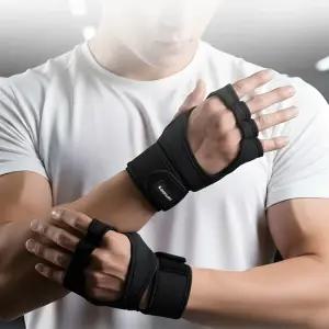 이고진 헬스장갑 파워손목4구 블랙 역기 아령