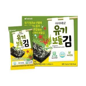 아이배냇 유기 보들김 2gx10개입 아기김 짜장 카레 아기반찬