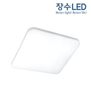 장수램프 우리조명 퓨어 LED 방등 사각등 거실등 50W