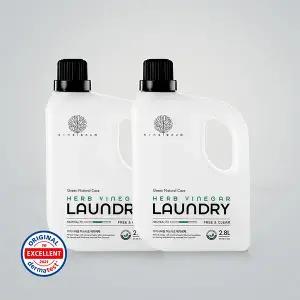 [아이너바움]유아 아기 신생아 허브식초 세탁세제 2.8L 2개세트