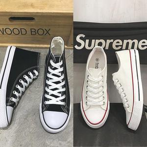 베이직 캔버스화 225-280 남자 여자 커플 학생 단화 슬립온 발목 스니커즈 운동화