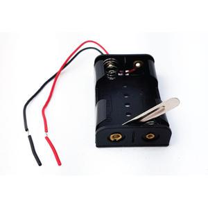 건전지 홀더 1.5V AA 2구 바스위치 장착/건전지 케이스 3V AA사이즈 2구 스위치 장착