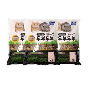 두부두부 가는입자 복숭아 7L x3개 고양이모래