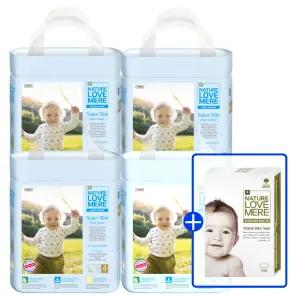 [4팩] 네이쳐러브메레 슈퍼슬림 팬티기저귀 모음전+[GIFT]프럼네이쳐 아기 물티슈 미니 1개