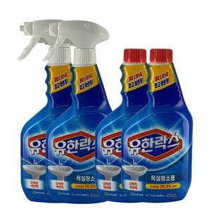 유한락스 욕실청소 500ml + 500ml 2개