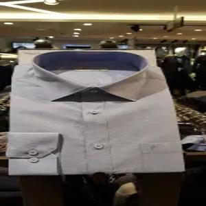 [피에르가르뎅캐주얼] PJDS3944.33카츠온샴브레이드블루긴팔노말핏