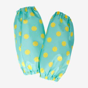 핸드메이드 아동용 방수 팔토시-민트&노랑 도트 어린이집/유치원/미술/만들기/쿠킹/키친/클래스/캐릭터