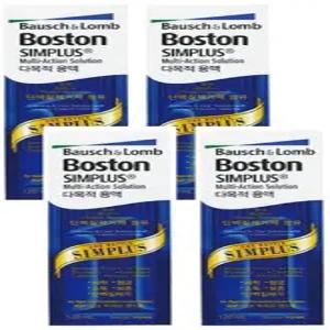 보스톤 심플러스 렌즈세척액 120ml 4개