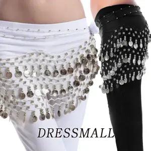 [드레스몰] 실버실버힙스 은코인 힙스카프 밸리 댄스복