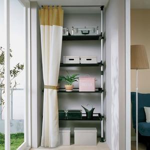 [가화행거]4단수납선반커튼행거LB2040SC