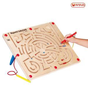 [자석나라]고고토이즈 원목자석완구 미로찾기 (2인용/원목교구/자석교구)