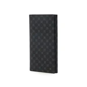 [롯데백화점]닥스 액세서리 [LOUIS PVC]블랙 가죽 로고 DD 패턴 장지갑 DBWA2F121BK