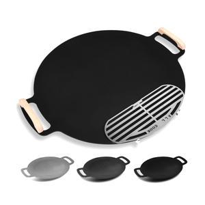 캠핑 그리들 아이언 S+ 무쇠 코팅 스텐 대형 솥뚜껑 불판 캠핑용품 초급자
