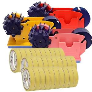 물레방아 테이프 커터기+ 16mm테이프-30개