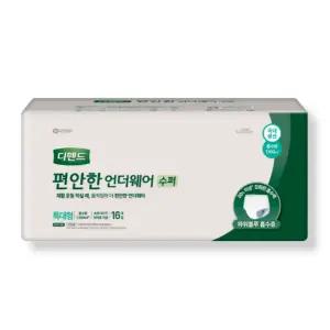 디펜드 편안한 언더웨어 수퍼 특대형 16개 1팩 (16개) 성인용팬티기저귀,요실금기저귀