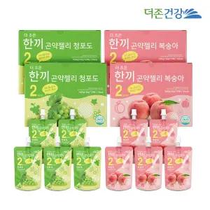 더존건강 한끼 곤약젤리 복숭아 청포도 150g 25+25