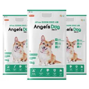 엔젤스독 5kg x3개 꿀벌사료 관절/피부/장/면역관리
