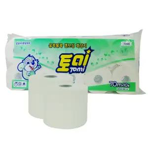 토미 두루마리 롤 화장지 엠보싱 2겹 70m 10롤 X 5팩