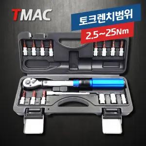 티맥 자전거 토크렌치 2.5-25Nm 16p 공구 세트 수리 정비