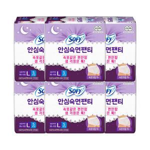 쏘피 안심숙면팬티 대형 5개 x 6팩