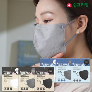 KF94 쉼표리빙 국내생산 새부리형 마스크 1매X50팩