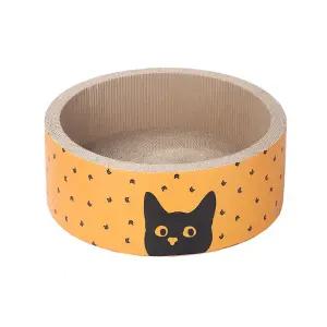 가또나인 빅써클 옐로 고양이 원형 스크래쳐