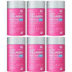 뉴트리 에버콜라겐 타임 비오틴 30포x6통 6개월 저분자 피쉬 콜라겐 펩타이드