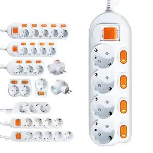 국산 개별스위치 멀티탭 4구/절전 콘센트