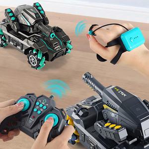 손가락 제스처 원격 무선조종 오프로드 자동차 알씨카 핸드모션 탱크 캐논 RC카
