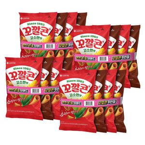 롯데웰푸드 꼬깔콘(고소한맛 40g, 2입+군옥수수맛 40g, 2입), 4개 (총 16개)