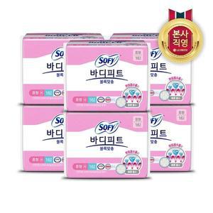 [소피]쏘피 바디피트 볼록맞춤 중형 16P x 6개