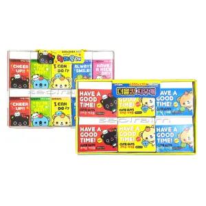 도장놀이 학습용 도장 조각용 왕지우개 1갑