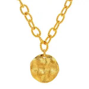 [한국금다이아몬드] 여자 순금 목걸이 체인 앤틱 코인 24K 18.75g 18K장식