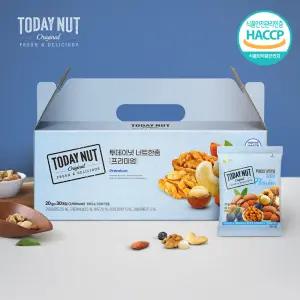 투데이넛 너트한줌 프리미엄 하루견과 20gx30봉 선물세트 / 견과류 답례품