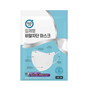 깨끗한나라 입체형비말차단용코편한마스크KF-AD(3매)