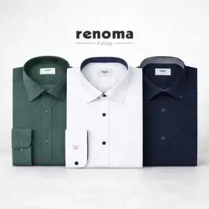 [롯데백화점]레노마 레노마셔츠 여름 반팔 구김없는 스판 링클프리 남성 정장와이셔츠