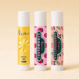 멘소래담 립아이스 립밤 KKKIM x3개 (딸기+레몬+자몽)