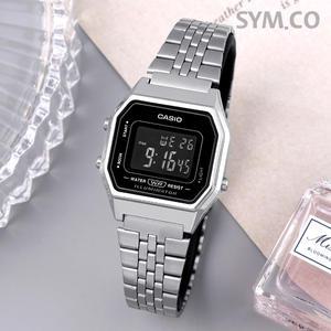 카시오 정품 LA680WA-1B 학생 패션 손목시계 c144