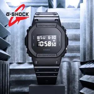 [지샥][지샥 정품] 스퀘어 솔리드 블랙 DW-5600UBB-1 전자 군인시계