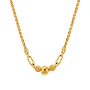 [한국금다이아몬드] 여자 순금 목걸이 폭스 체인 볼 24K 11.25g 18K장식