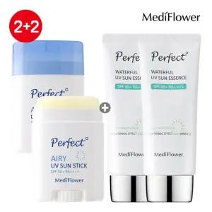 퍼펙트 에어리 유브이 선스틱x2+워터풀 선에센스x2 수분 선크림