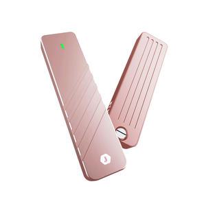 :장우컴퍼니 i9 pro C타입 10G M.2 NVMe SSD 외장케이스 로즈골드 (SSD미포함)