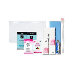 세면도구 파우치 9종 여행용 세트 일회용 휴대용 여성용